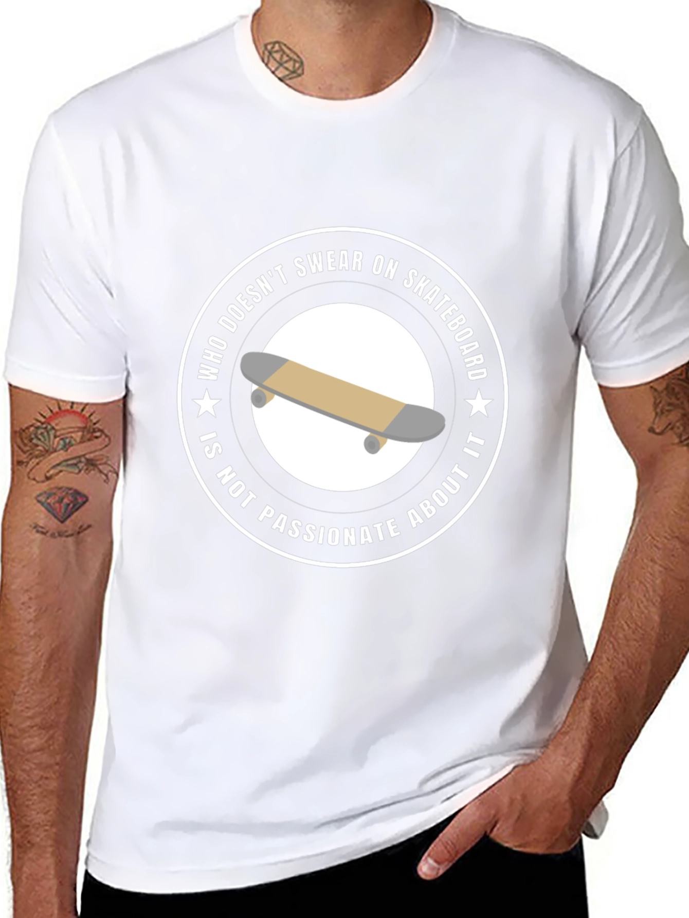 Skateboard Passion T-Shirt - Unisex Black Tee