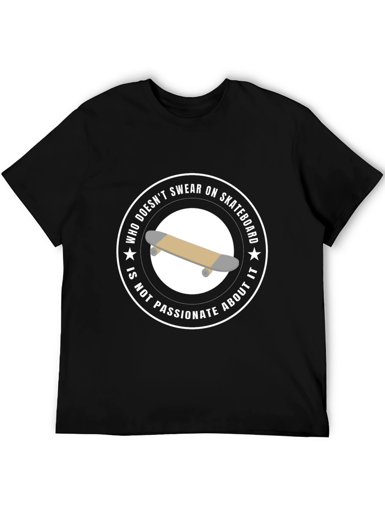 Skateboard Passion T-Shirt - Unisex Black Tee