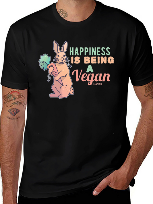 Vegan Rabbit Graphic T-Shirt