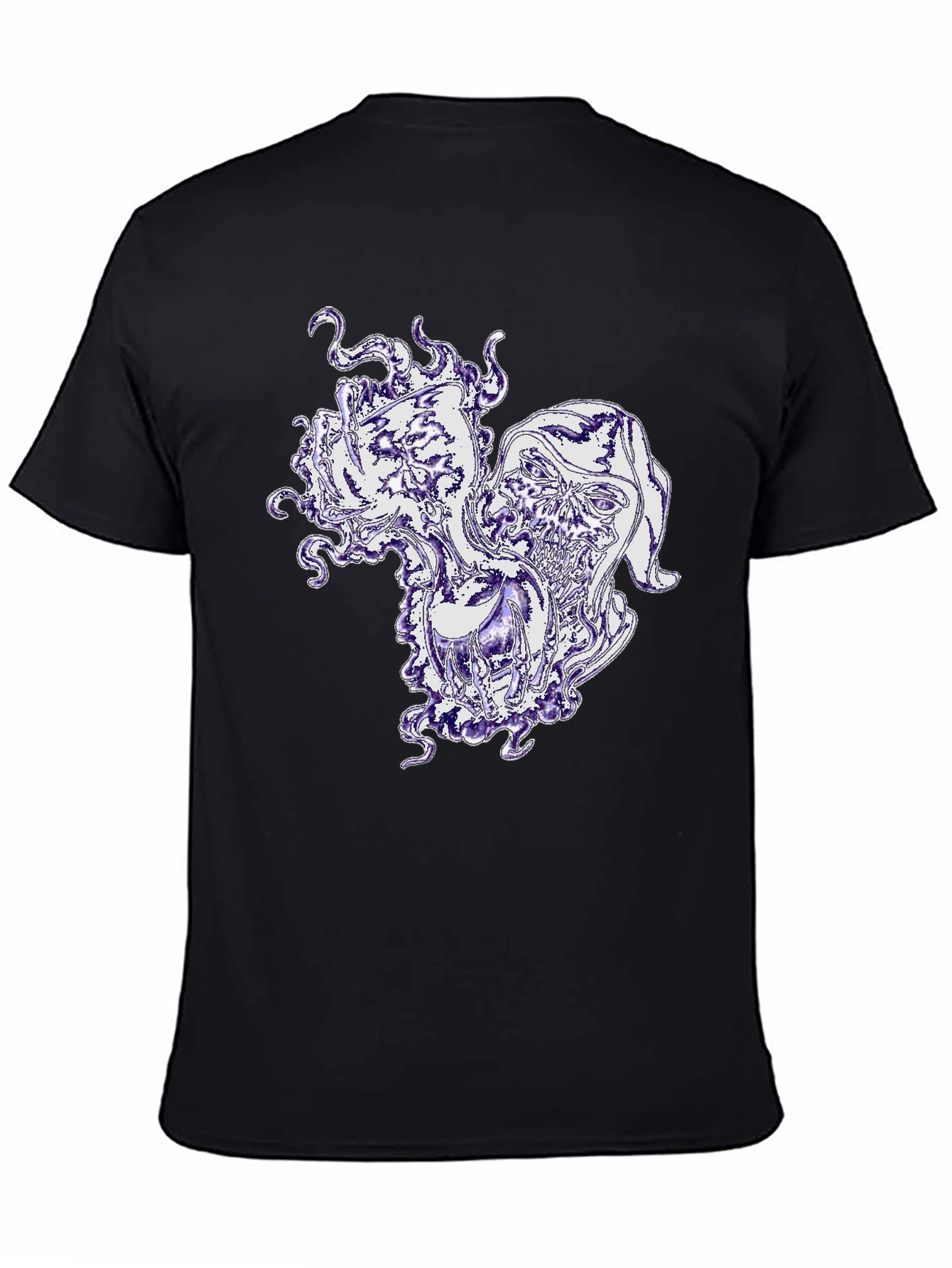 Mystic Skull Black T-Shirt - Unique Graphic Design