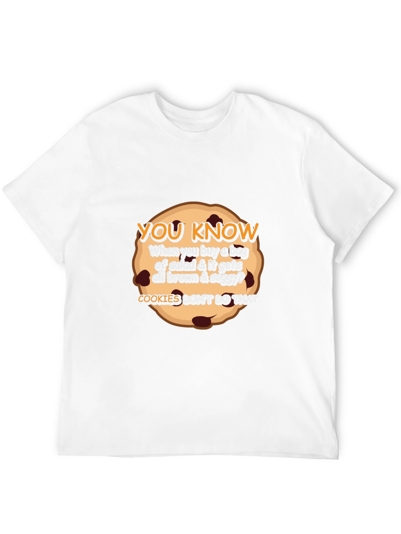 Cookie vs Salad T-Shirt Funny Foodie Tee