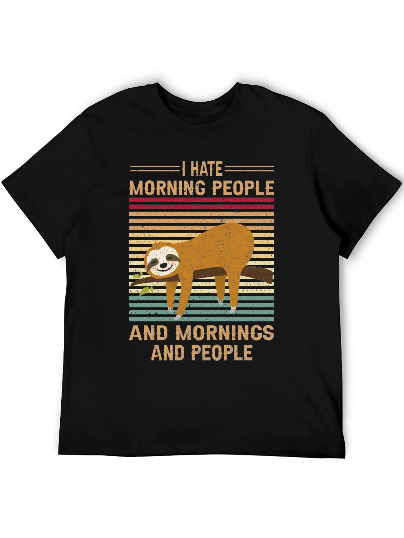 I Hate Morning People Sloth T-Shirt