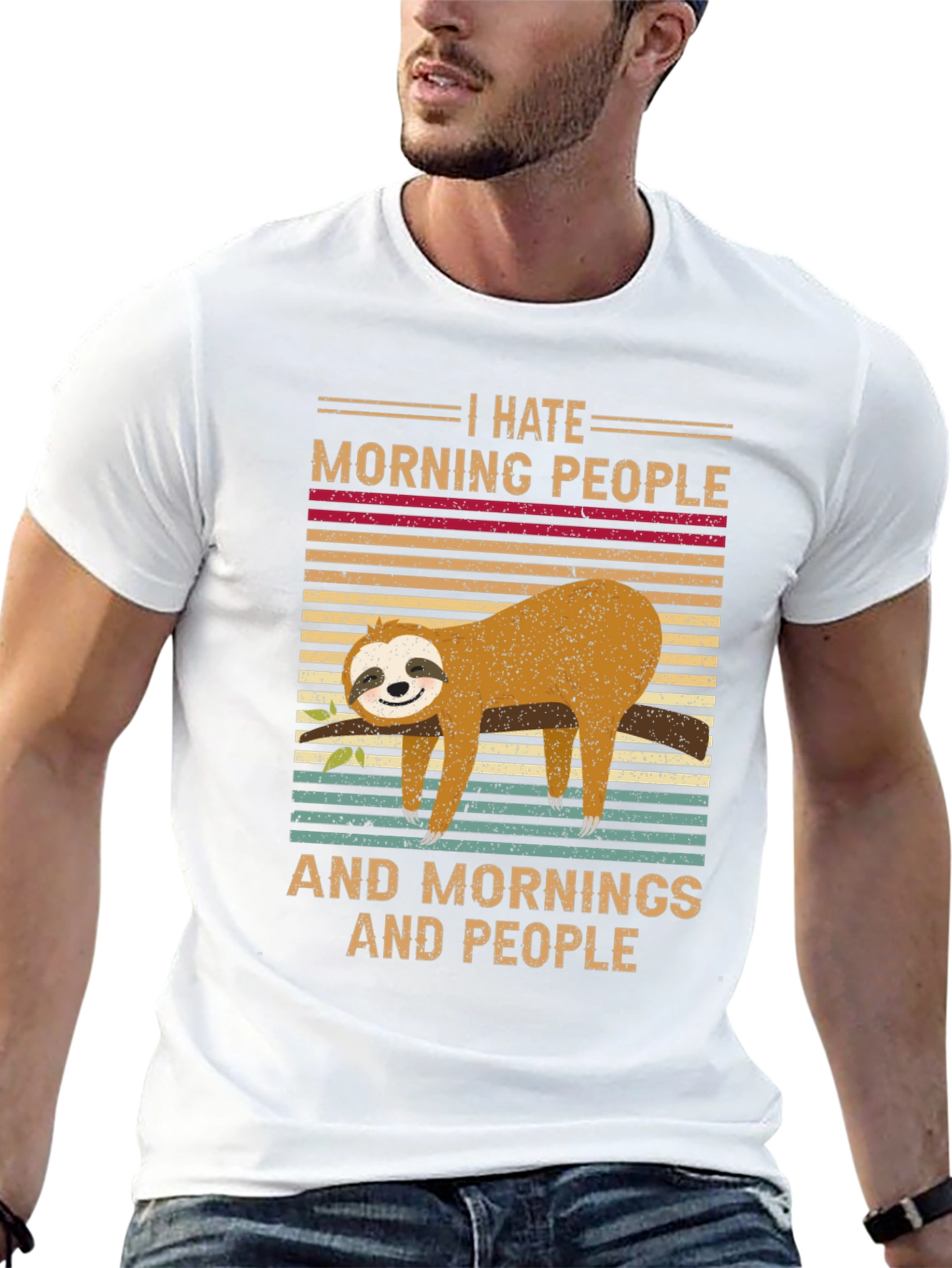 I Hate Morning People Sloth T-Shirt