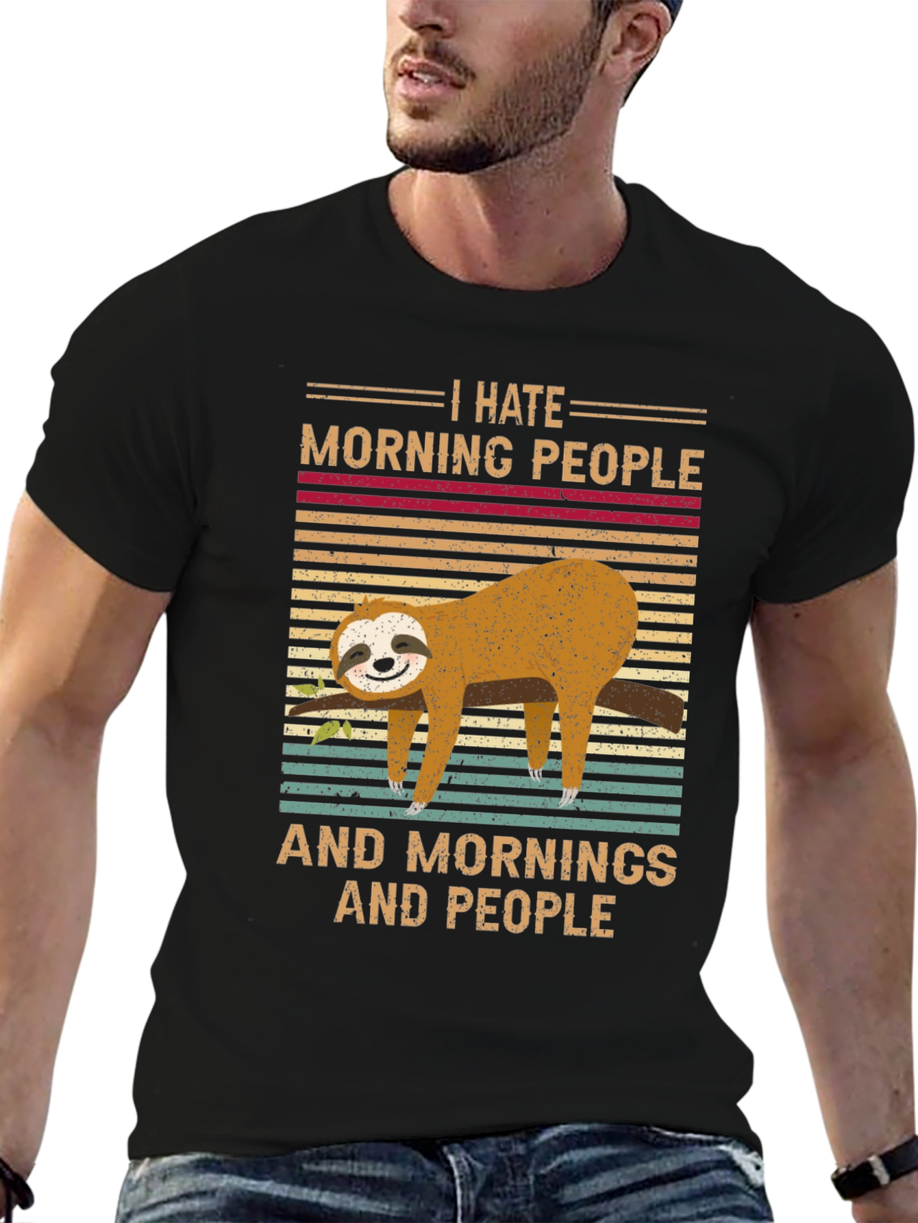 I Hate Morning People Sloth T-Shirt