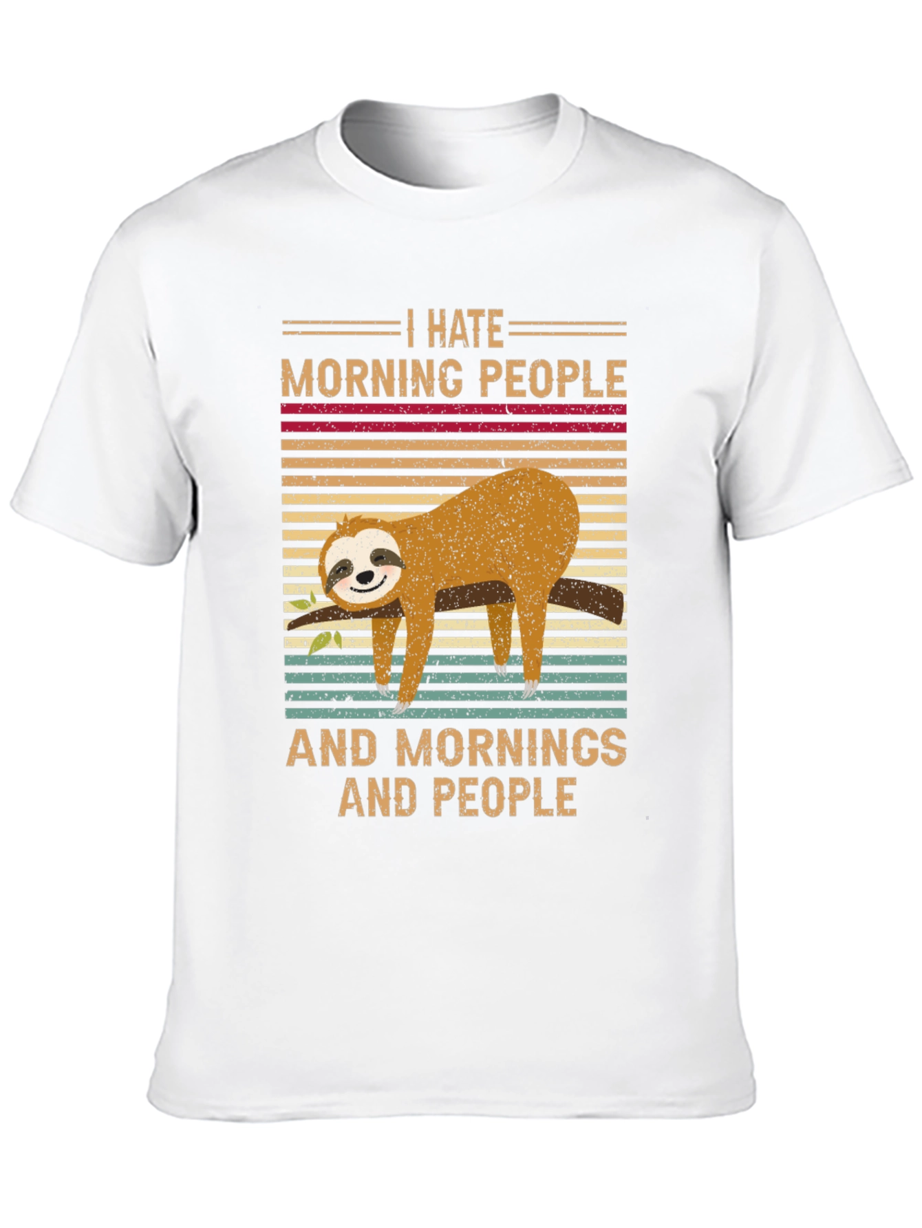I Hate Morning People Sloth T-Shirt