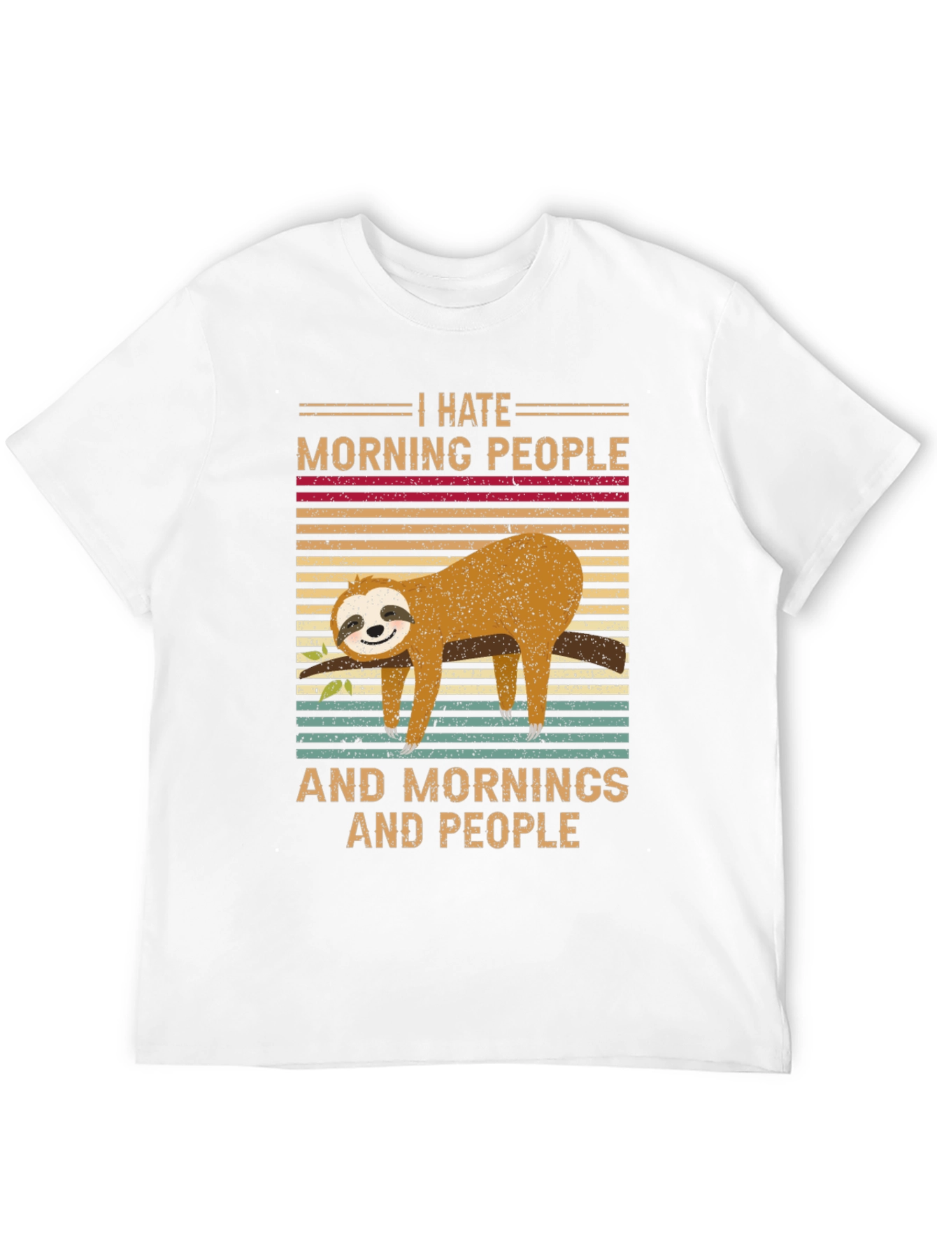I Hate Morning People Sloth T-Shirt
