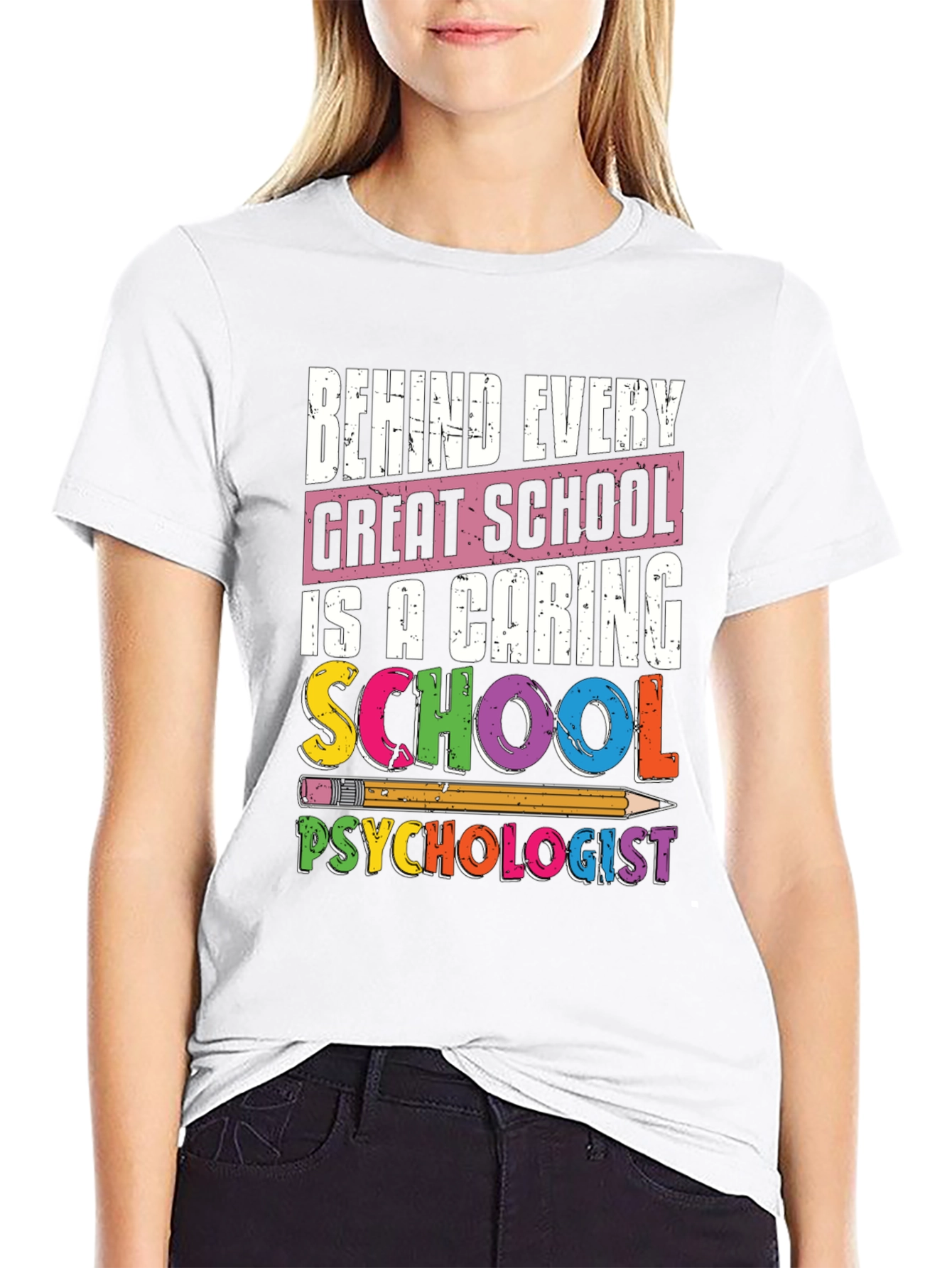 Caring School Psychologist T-Shirt