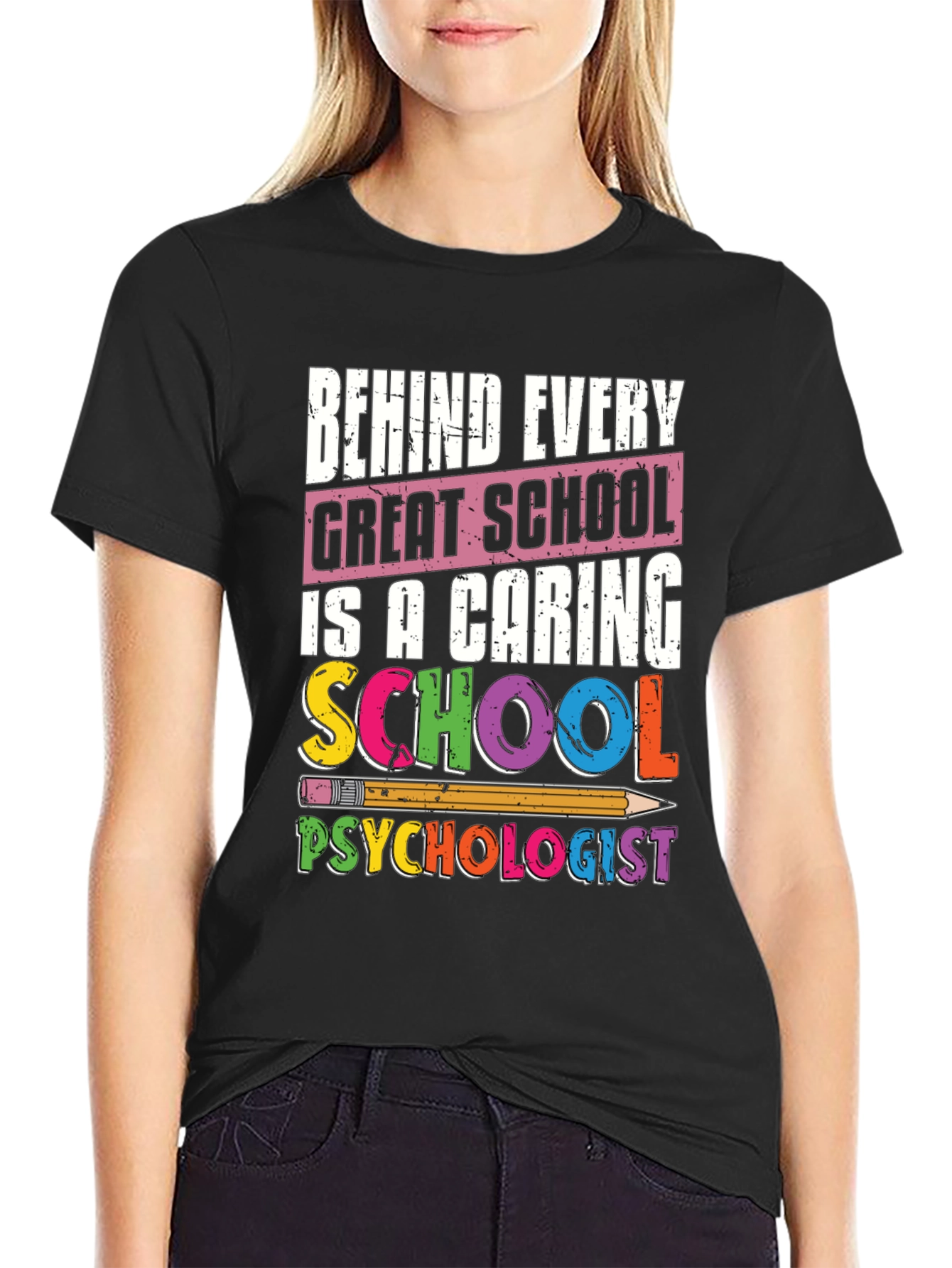 Caring School Psychologist T-Shirt