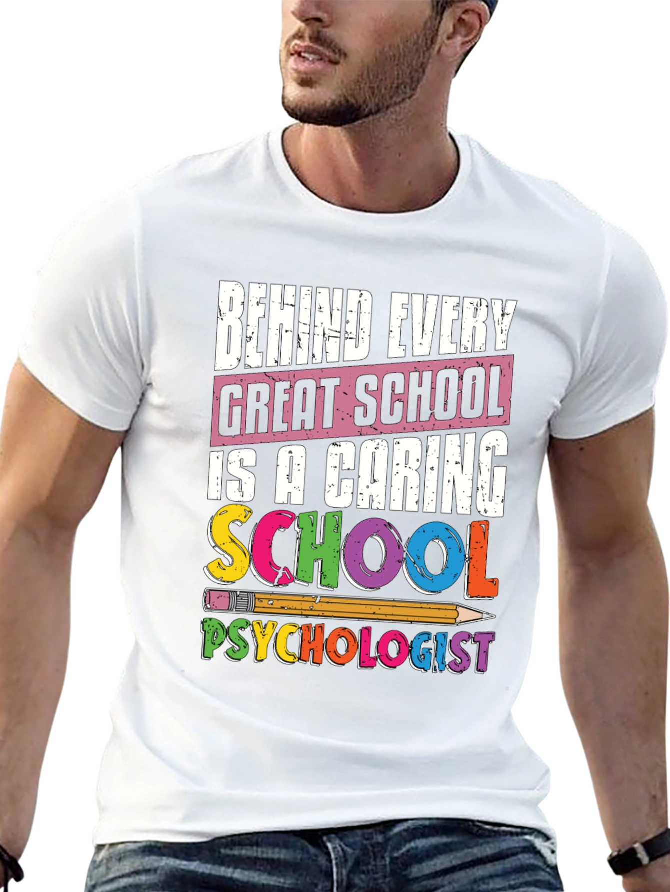 Caring School Psychologist T-Shirt