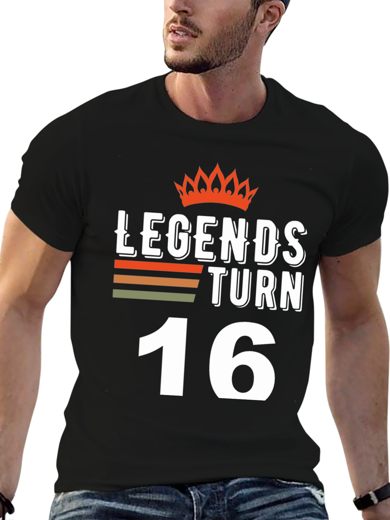 Legends Turn 16 Black T-Shirt