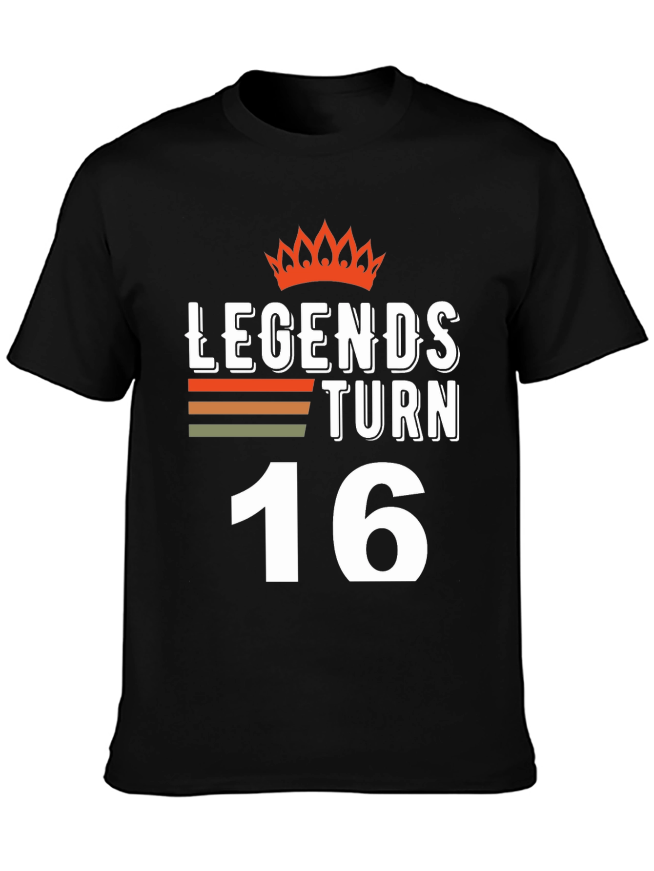 Legends Turn 16 Black T-Shirt
