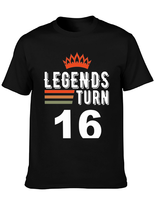 Legends Turn 16 Black T-Shirt