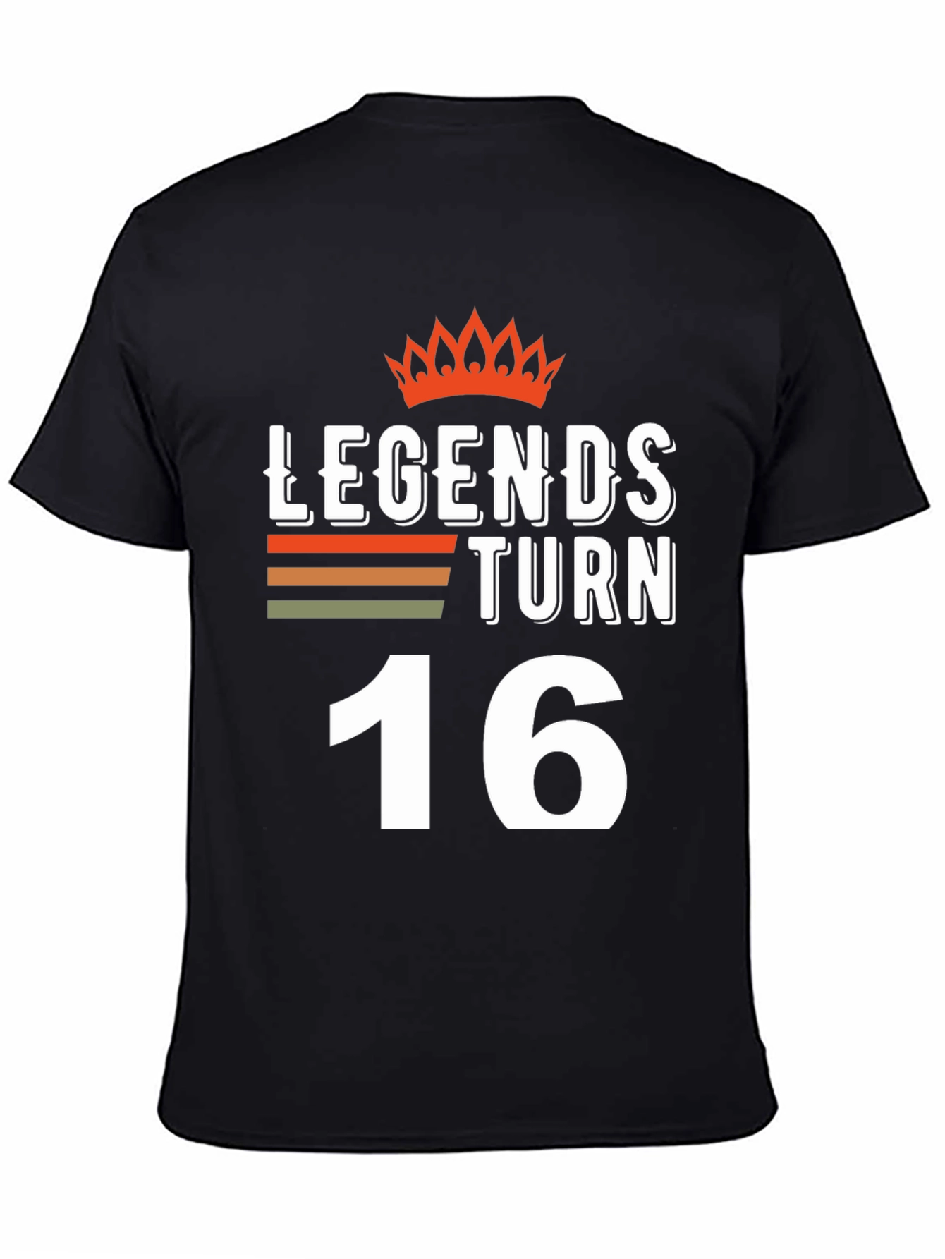 Legends Turn 16 Black T-Shirt