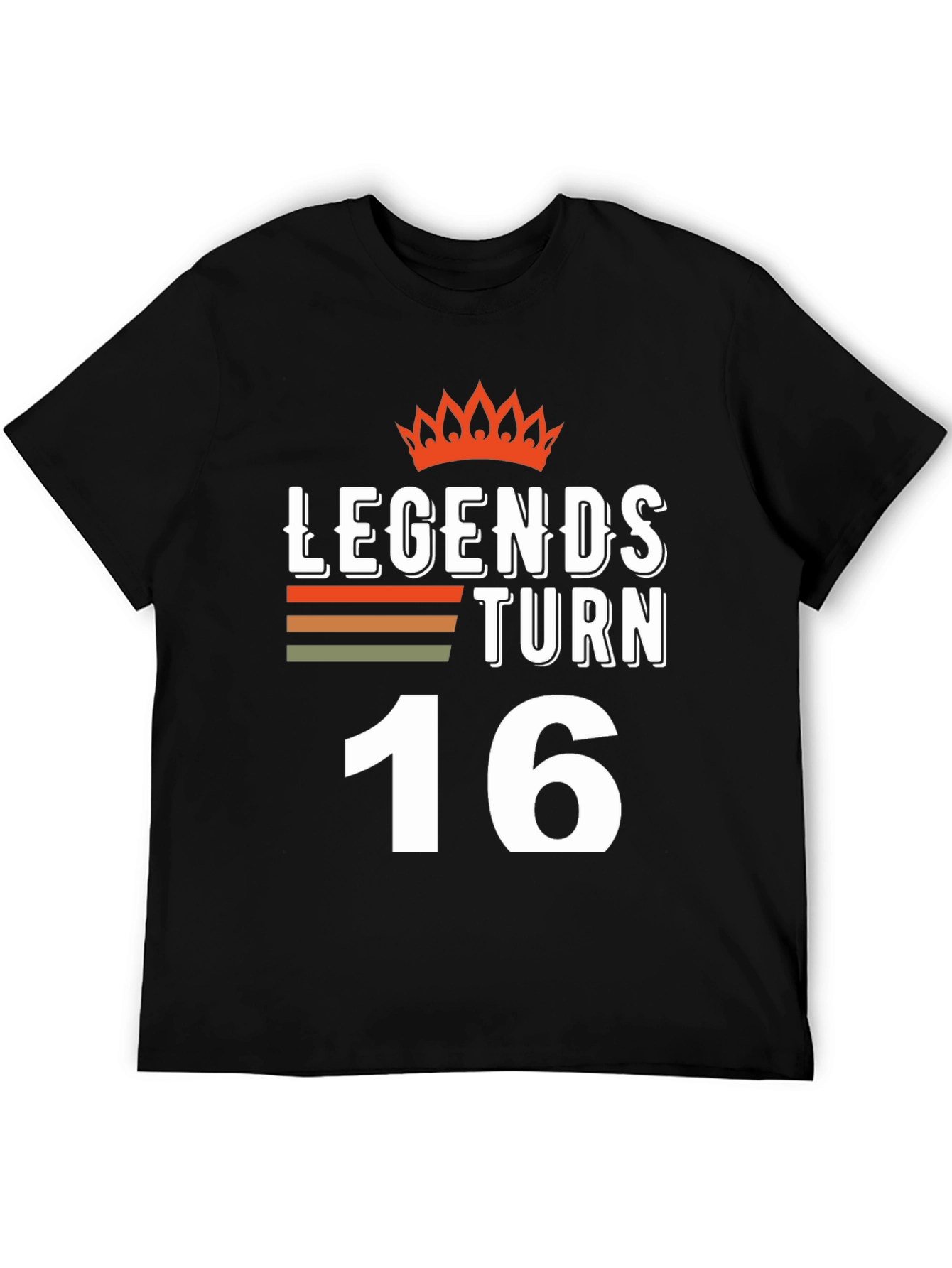Legends Turn 16 Black T-Shirt