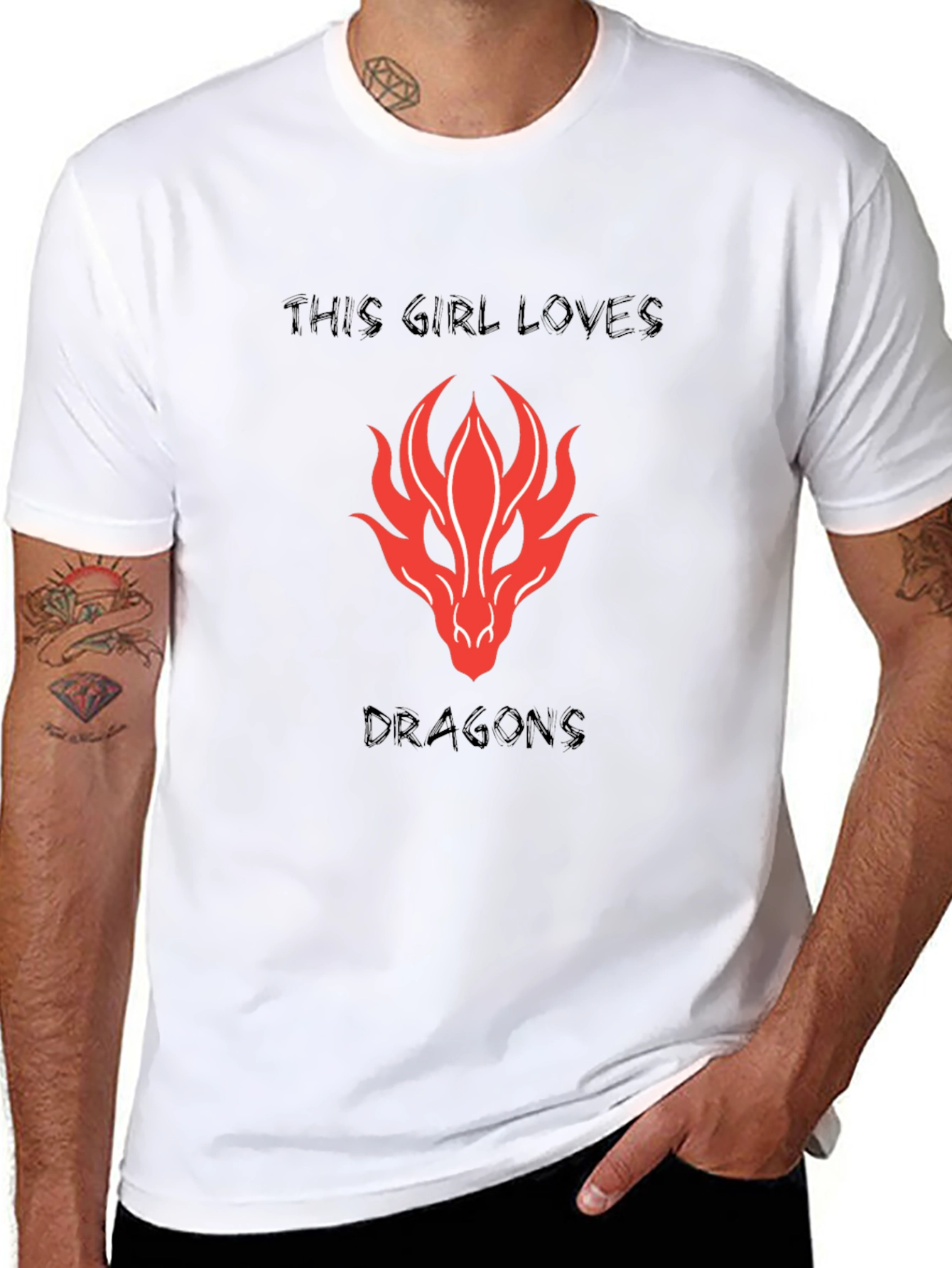 Dragon Lovers Black T-Shirt
