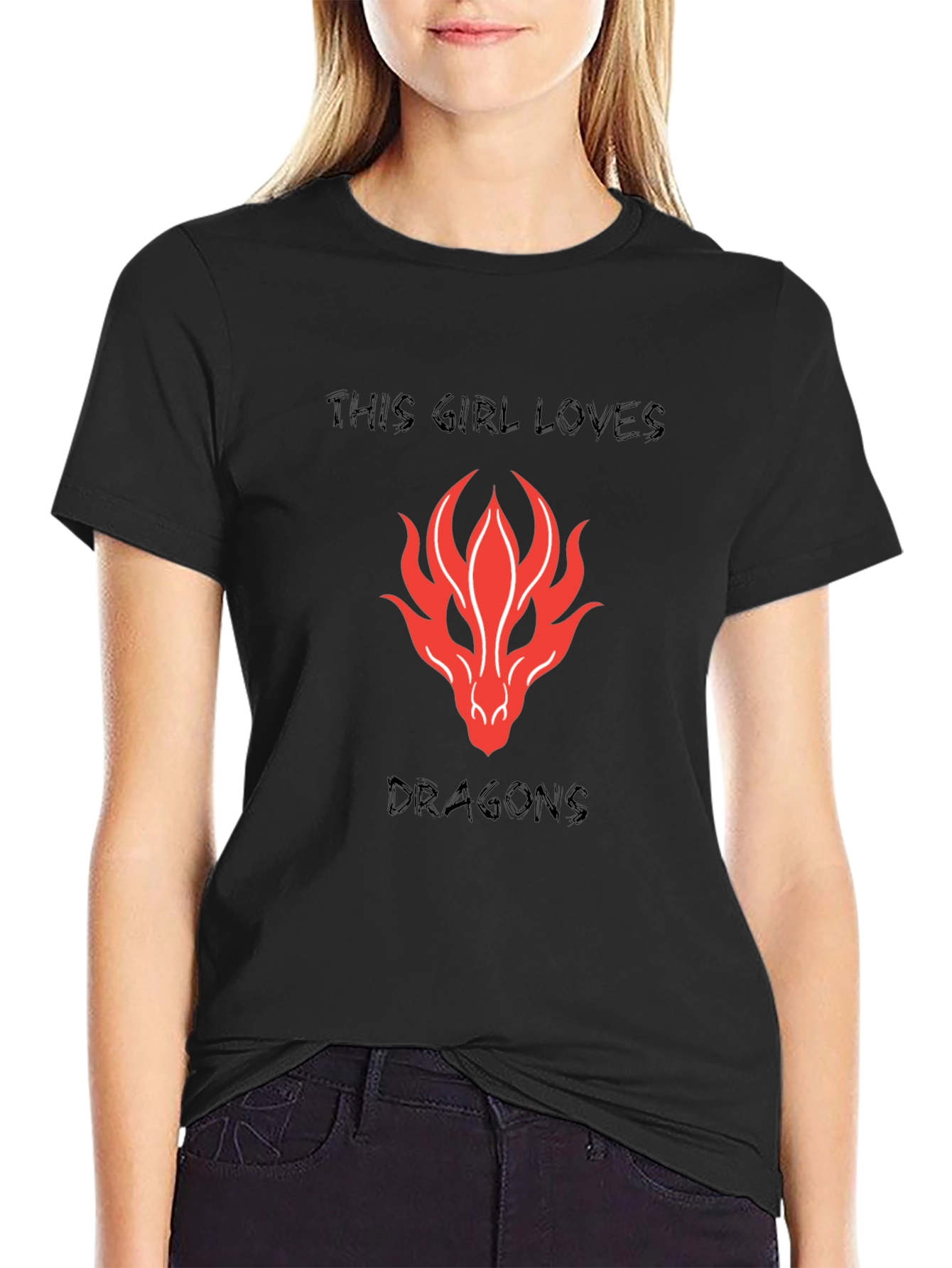 Dragon Lovers Black T-Shirt