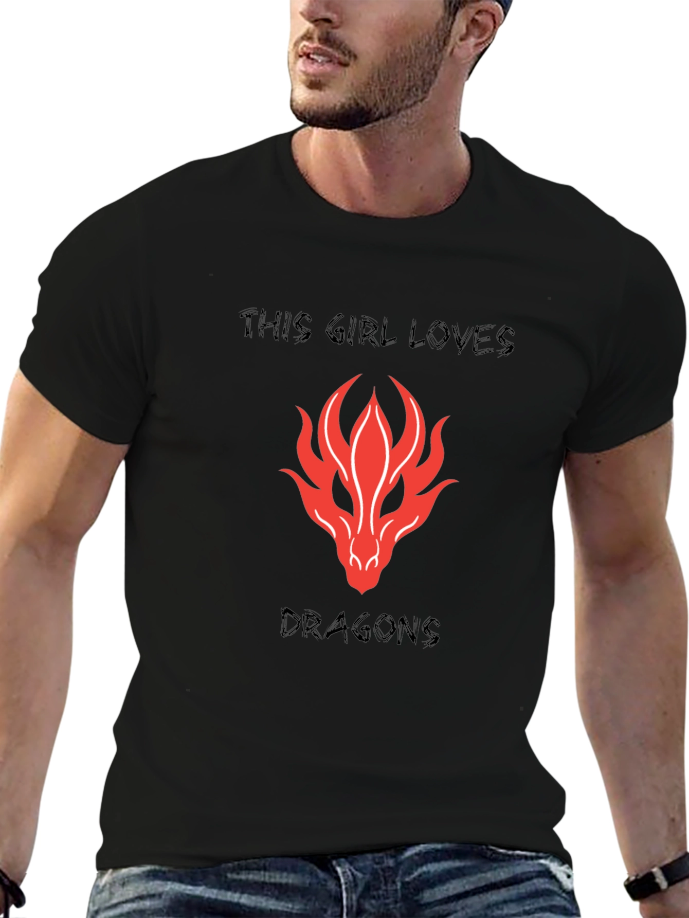 Dragon Lovers Black T-Shirt