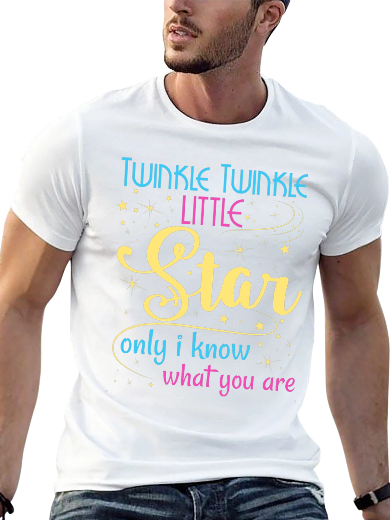 Twinkle Little Star Black T-Shirt