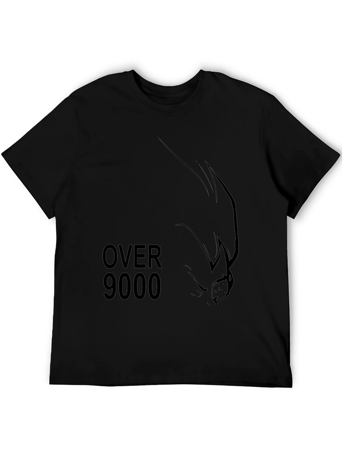 Over 9000 T-Shirt - Mens Black Graphic Tee