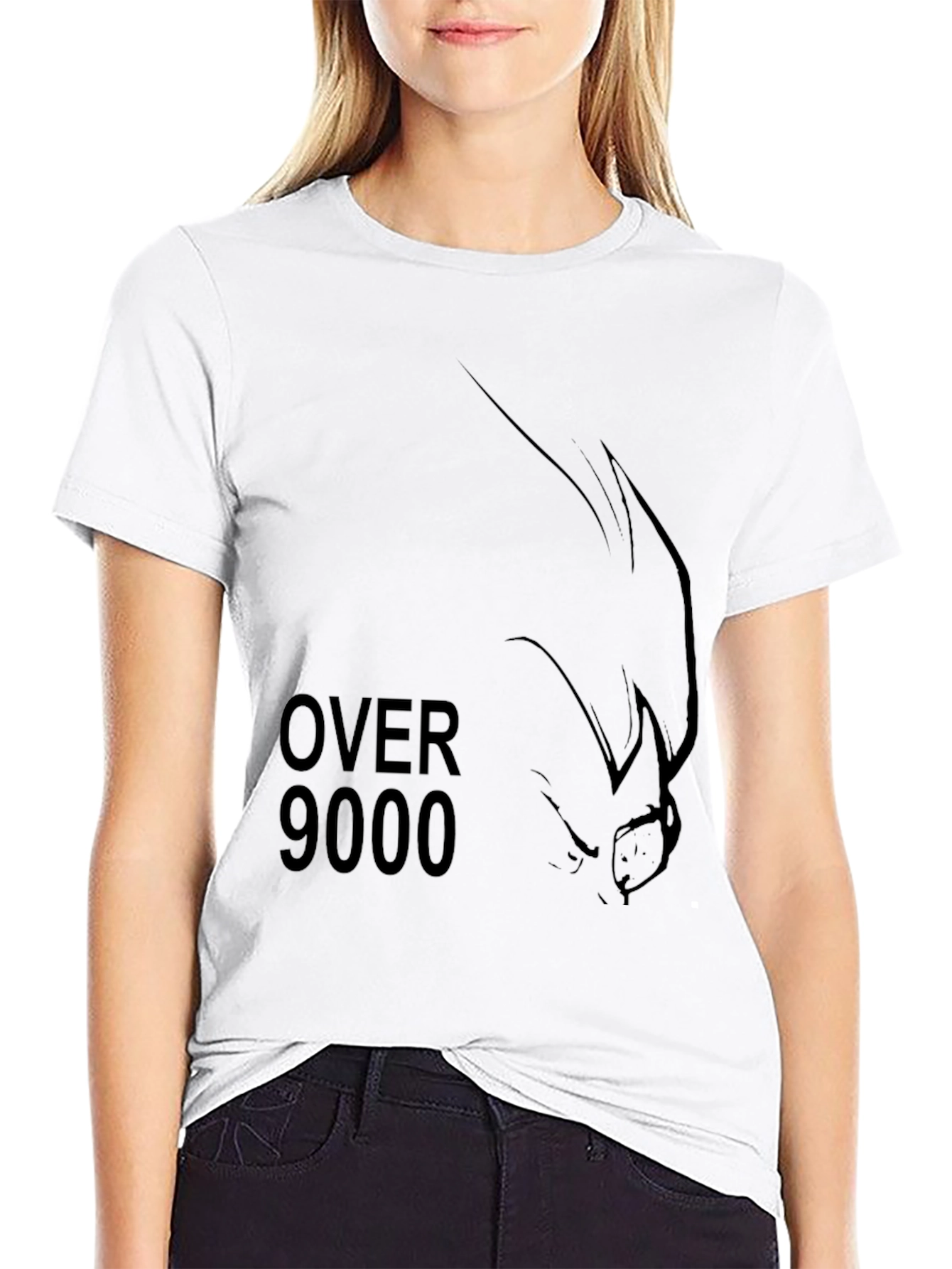 Over 9000 T-Shirt - Mens Black Graphic Tee