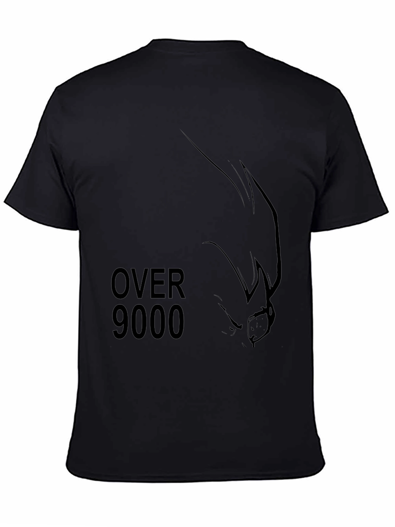Over 9000 T-Shirt - Mens Black Graphic Tee