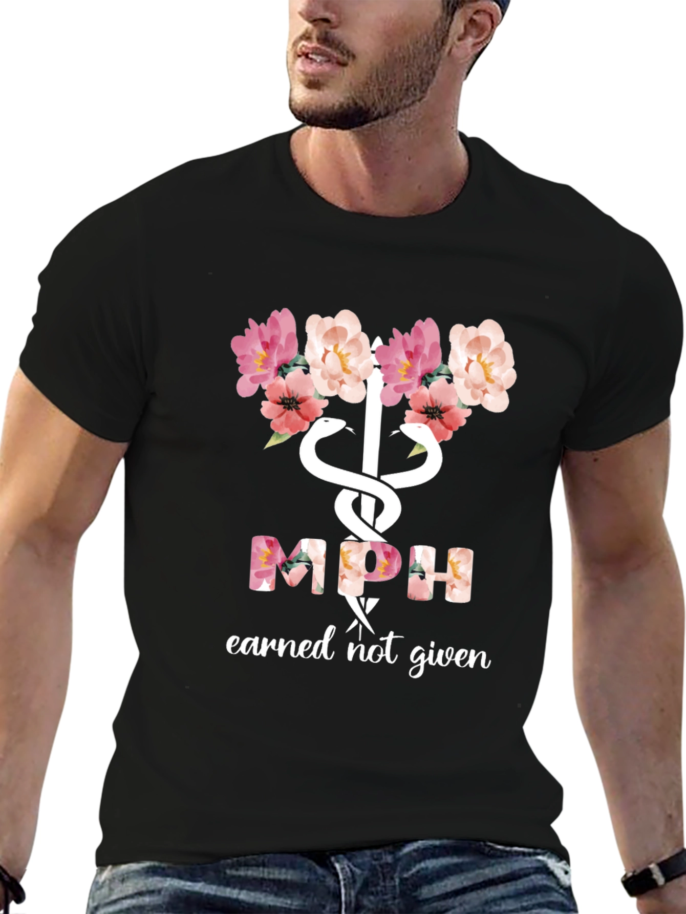 Floral MPH Earned Not Given Tee