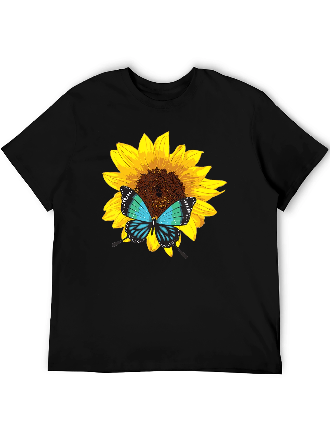 Sunflower Butterfly Graphic Tee