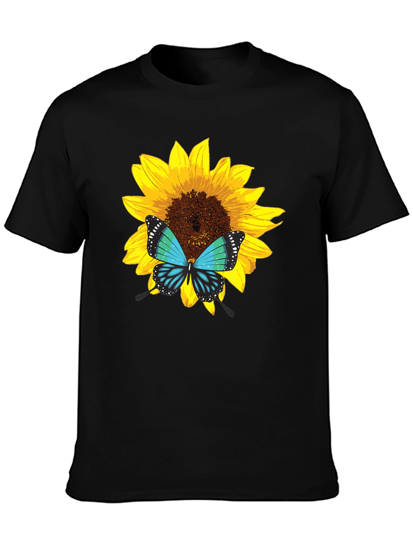 Sunflower Butterfly Graphic Tee