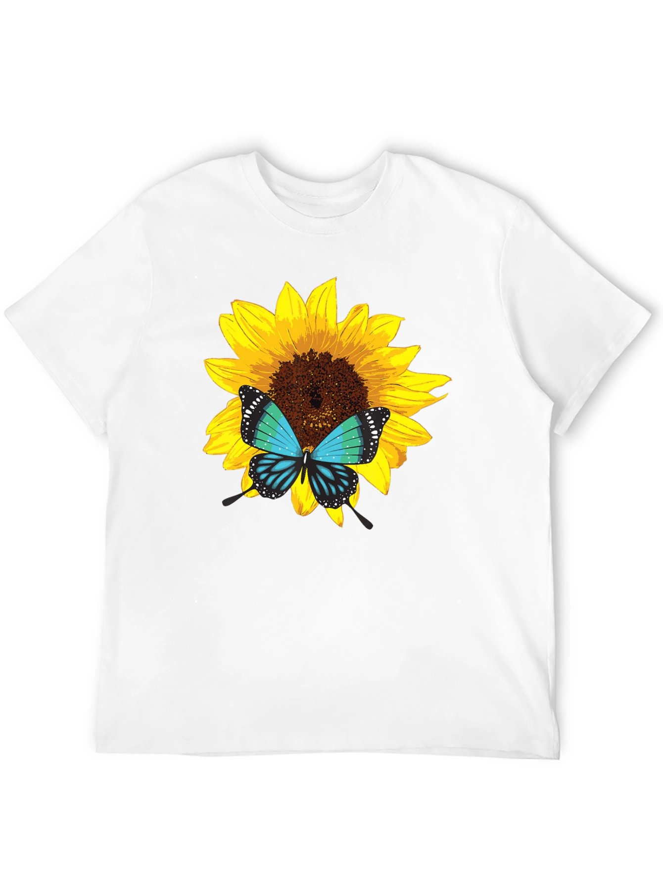 Sunflower Butterfly Graphic Tee