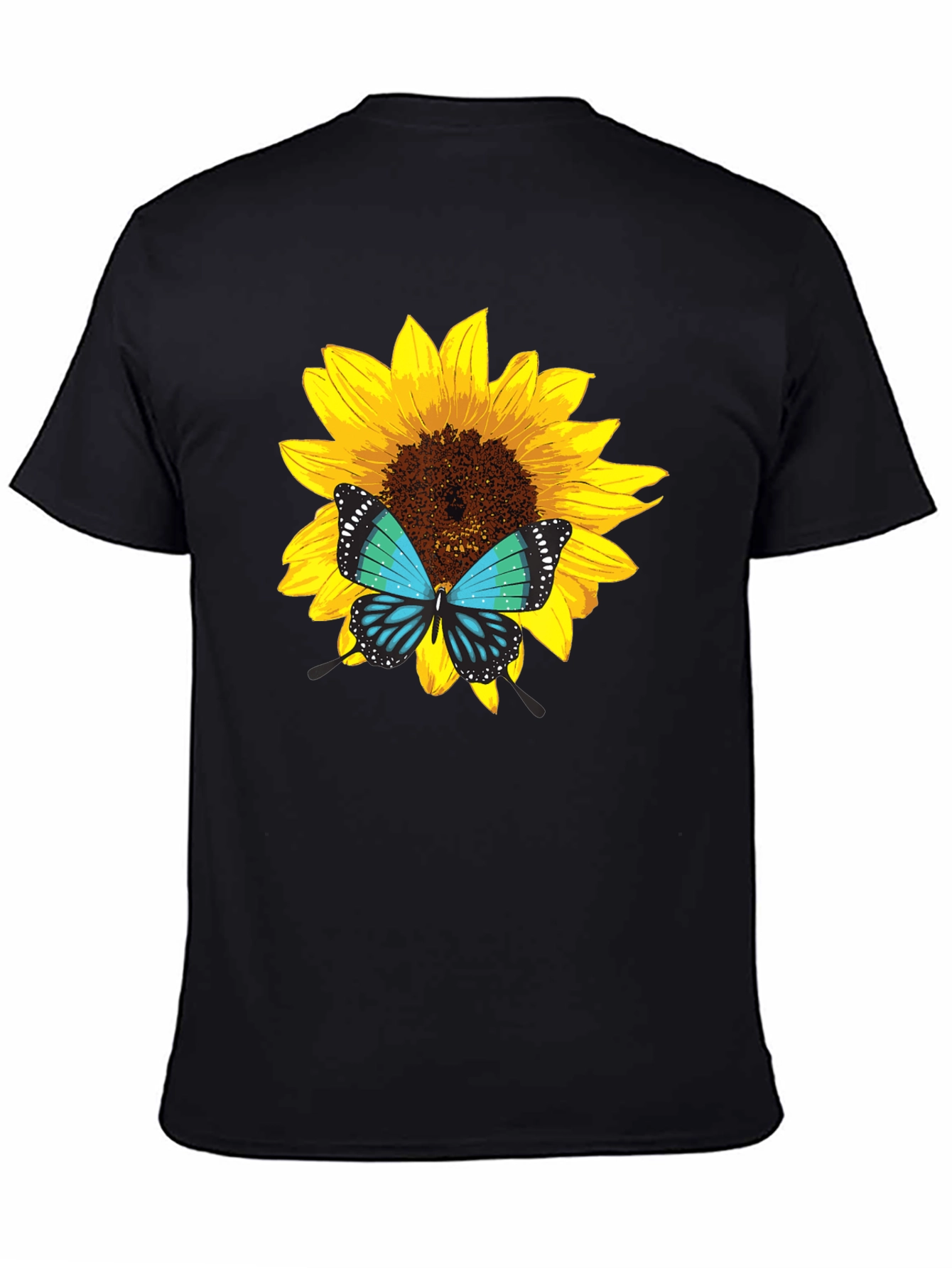 Sunflower Butterfly Graphic Tee