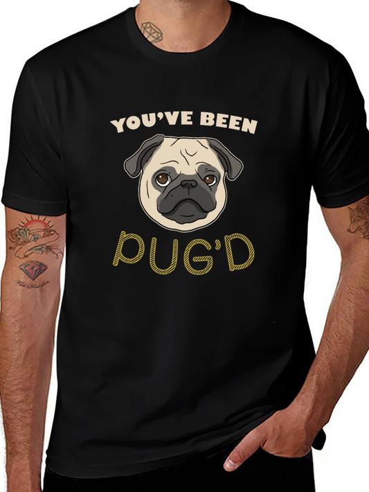 Youve Been Pugd Black Graphic T-Shirt