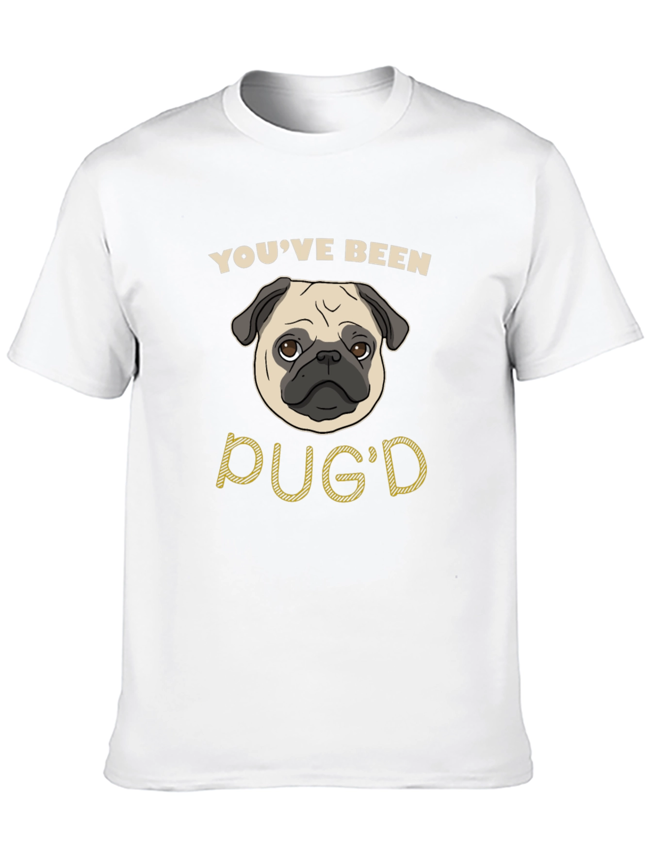 Youve Been Pugd Black Graphic T-Shirt