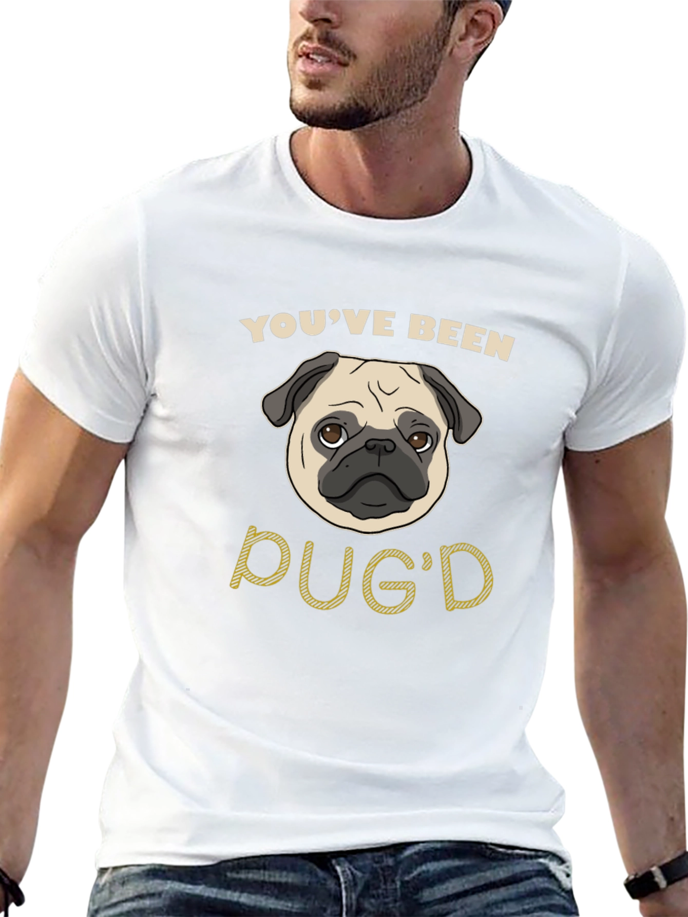 Youve Been Pugd Black Graphic T-Shirt