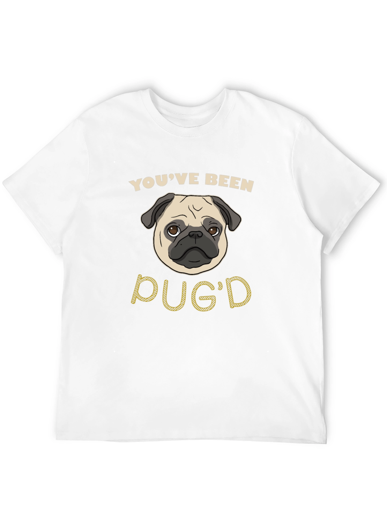 Youve Been Pugd Black Graphic T-Shirt