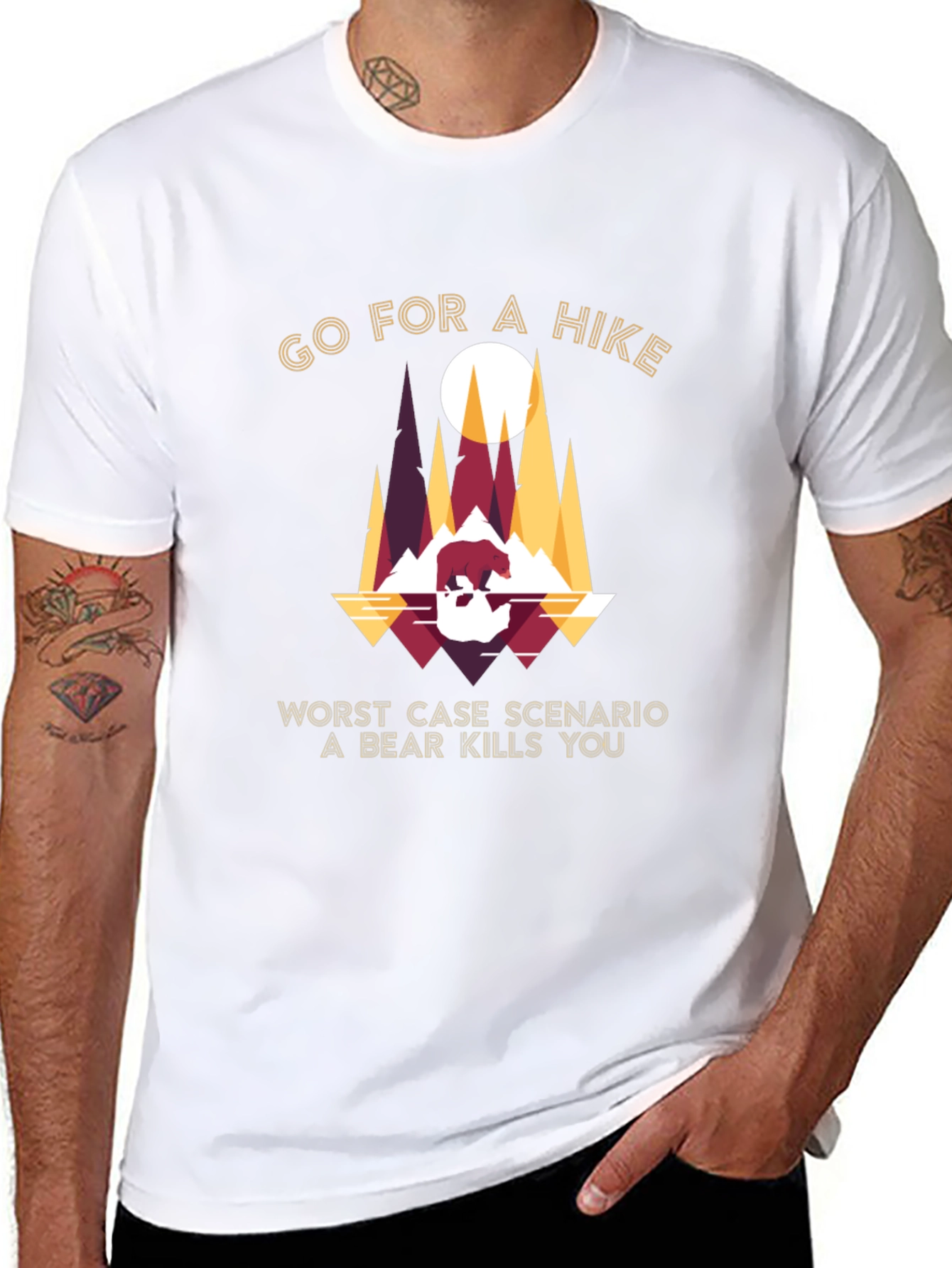 Go For a Hike Bear Graphic Tee