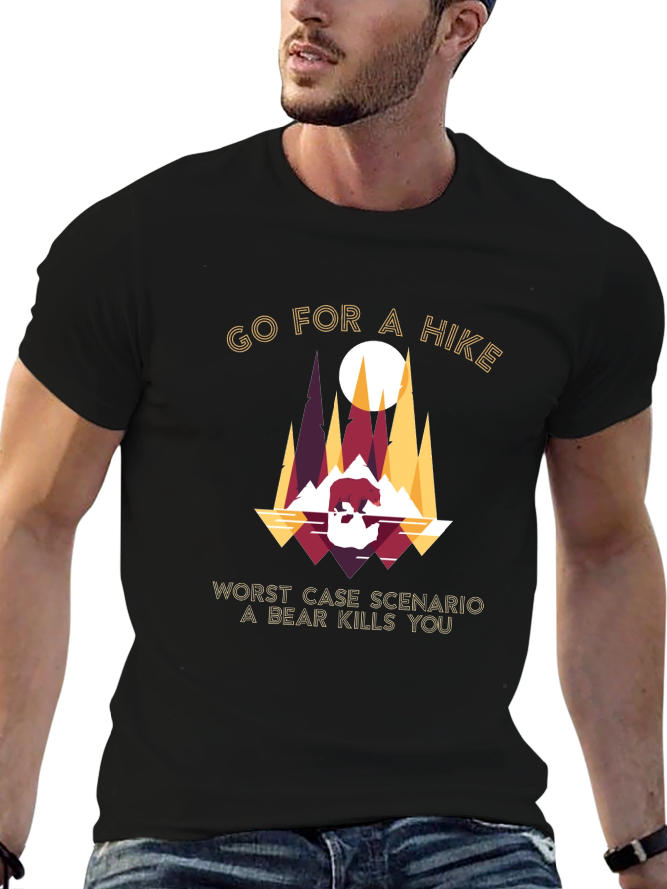 Go For a Hike Bear Graphic Tee