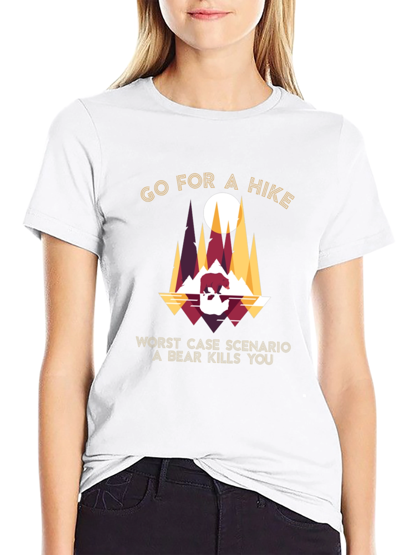 Go For a Hike Bear Graphic Tee