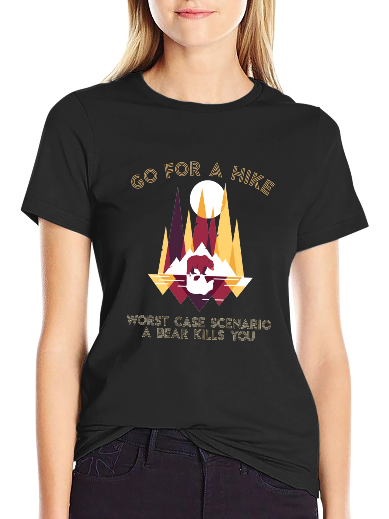 Go For a Hike Bear Graphic Tee