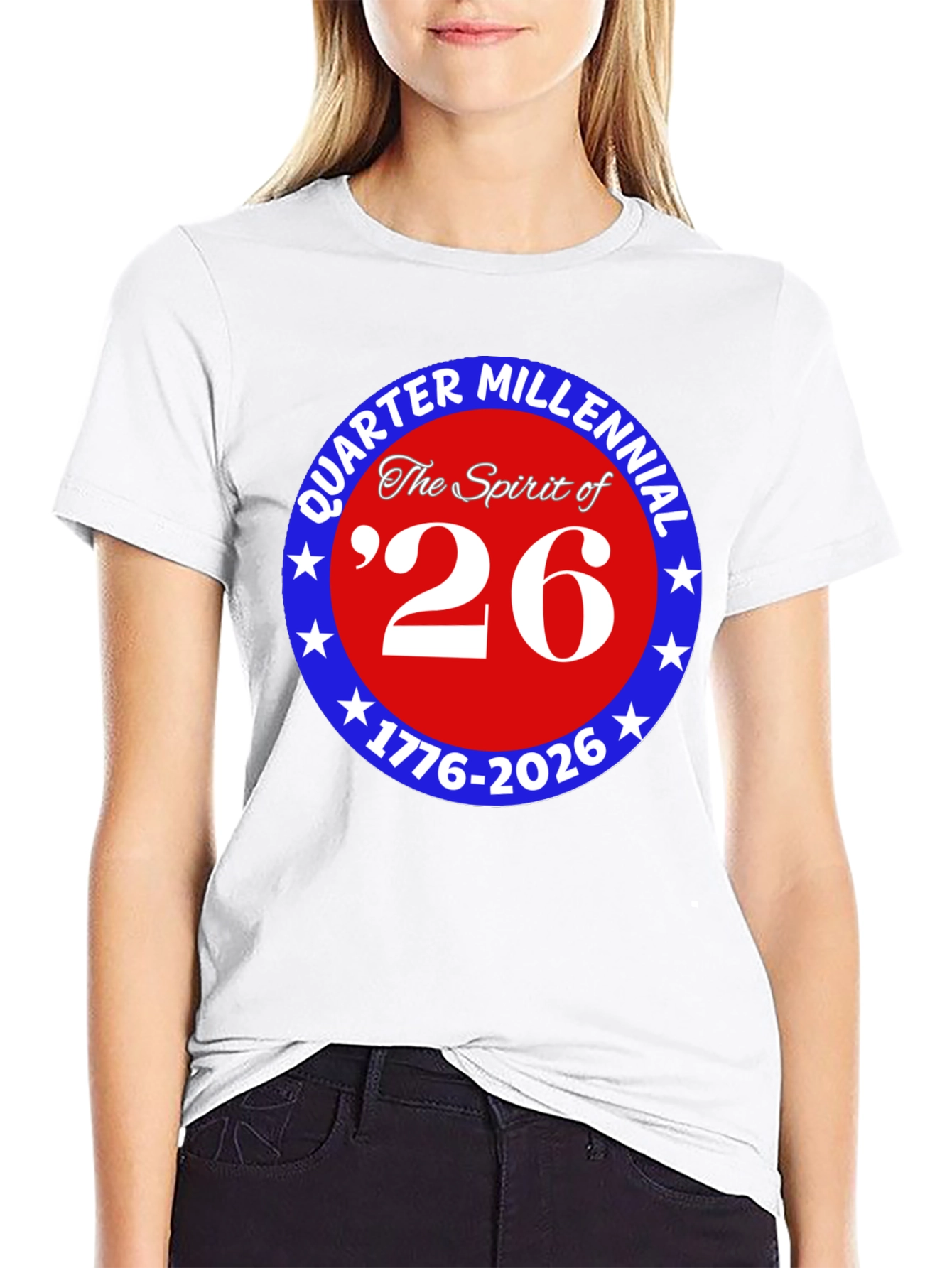 Quarter Millennial 26 Black T-Shirt