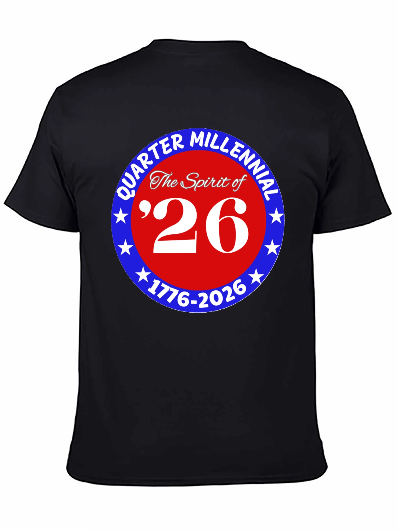 Quarter Millennial 26 Black T-Shirt