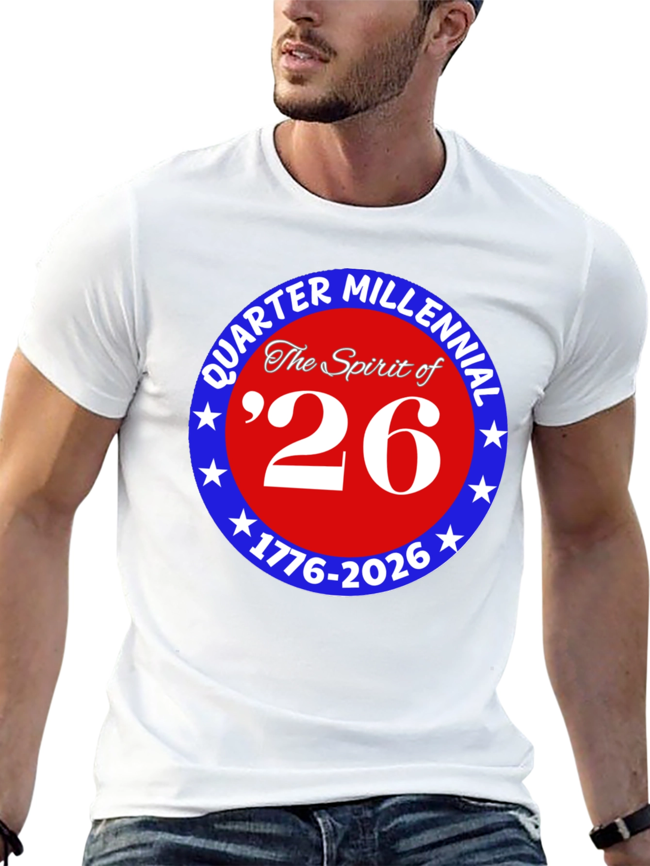 Quarter Millennial 26 Black T-Shirt