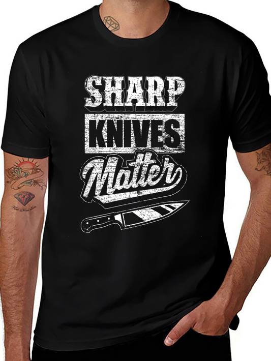 Sharp Knives Matter Chef T-Shirt