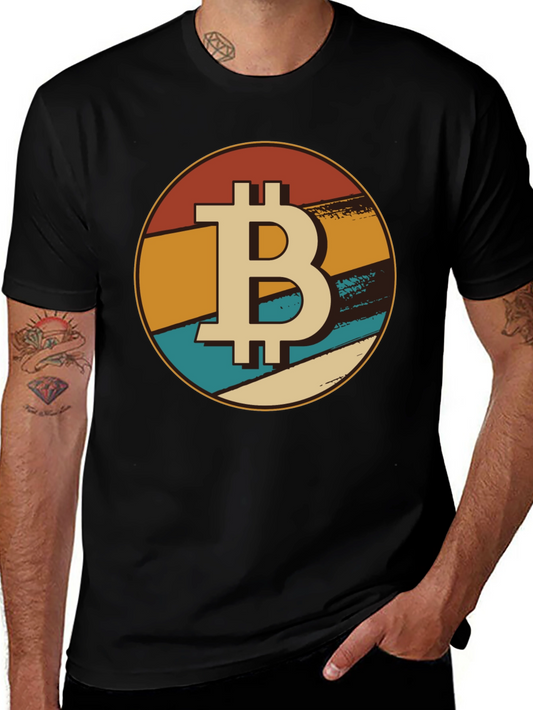 Vintage Bitcoin T-Shirt Retro Crypto Tee