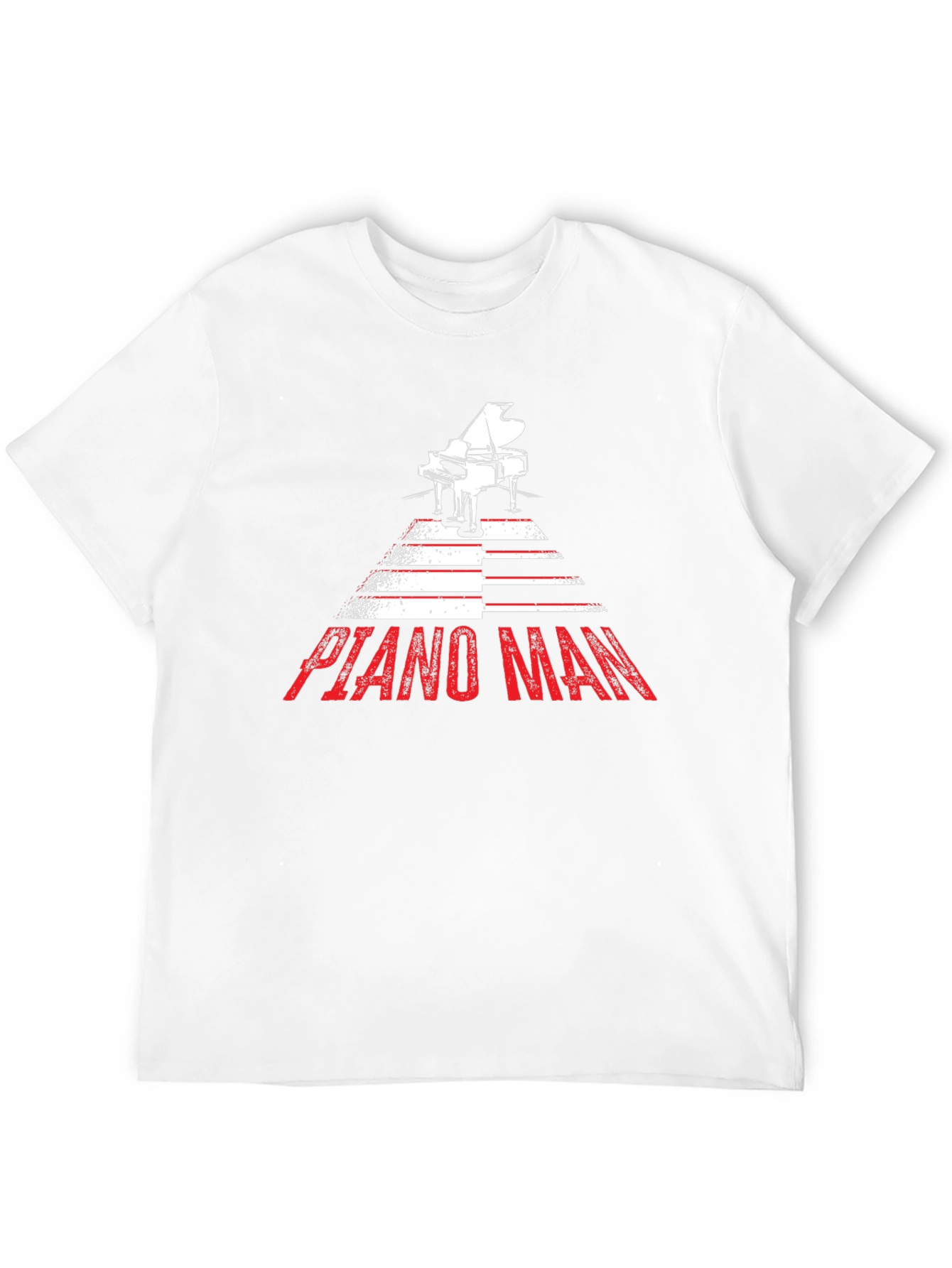 Piano Man Graphic Tee - Music Lover Shirt