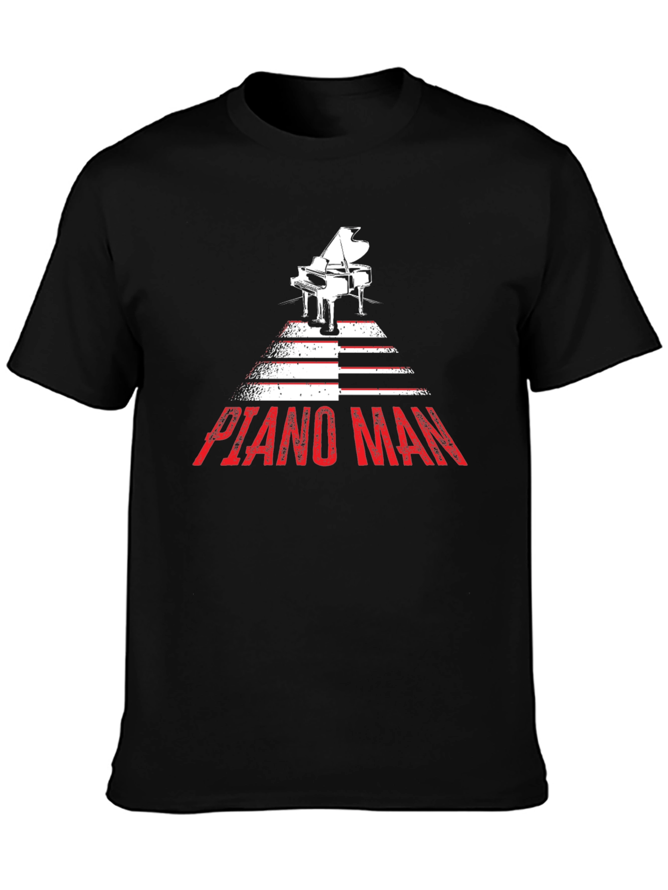 Piano Man Graphic Tee - Music Lover Shirt