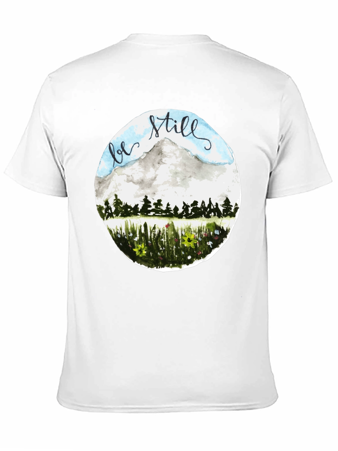 Be Still Mountain Graphic Tee