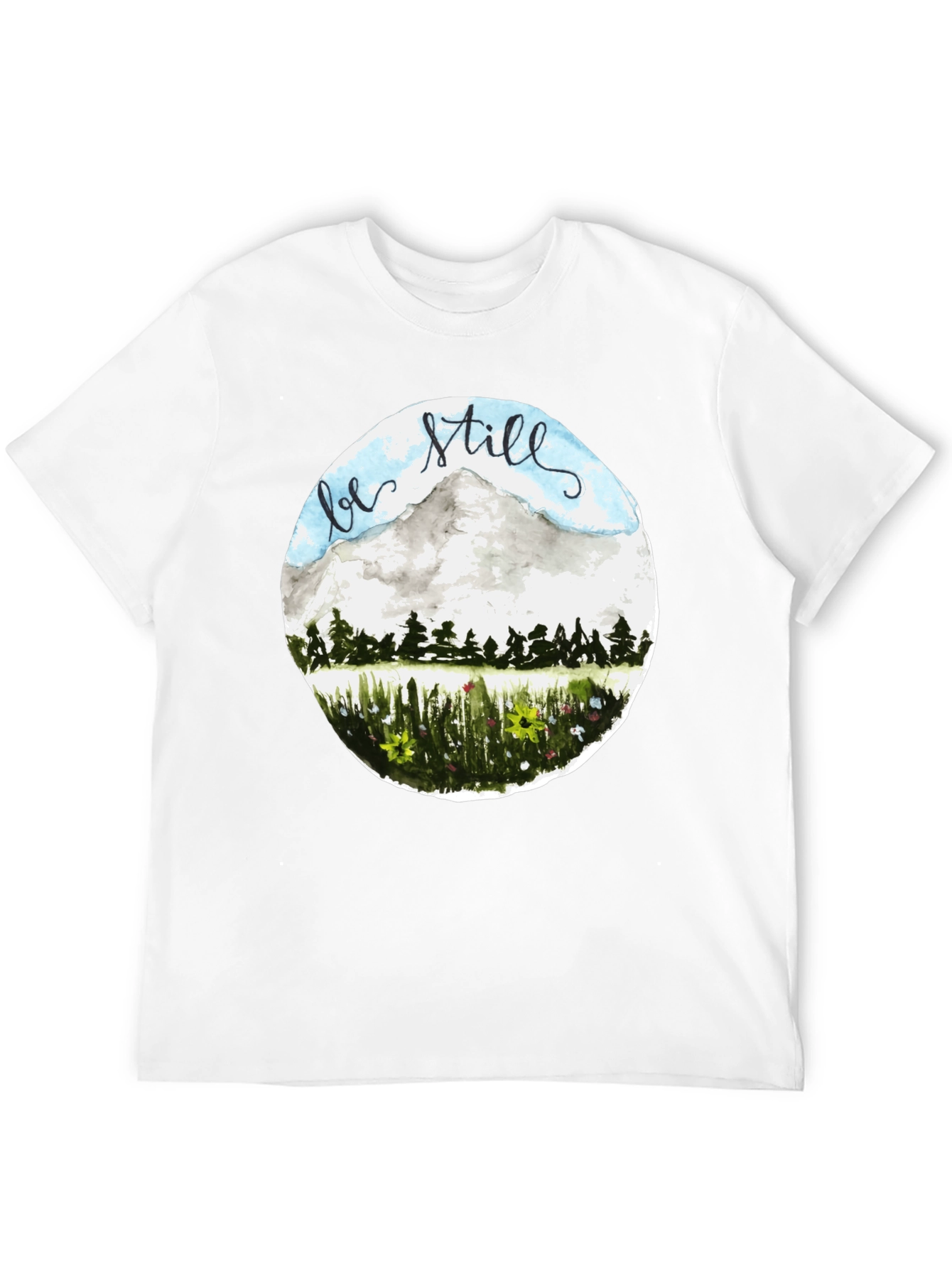 Be Still Mountain Graphic Tee