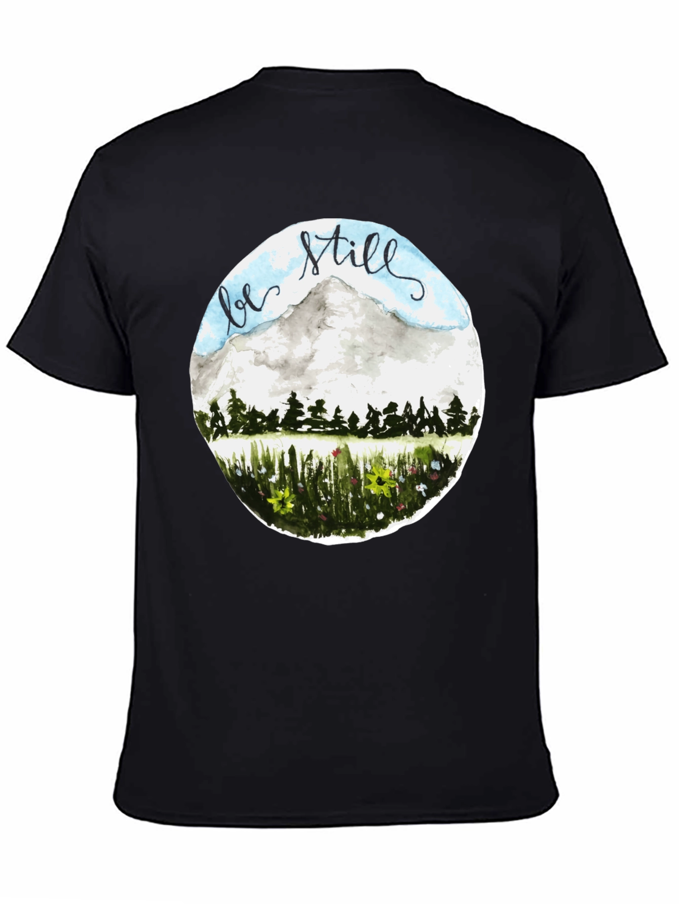 Be Still Mountain Graphic Tee
