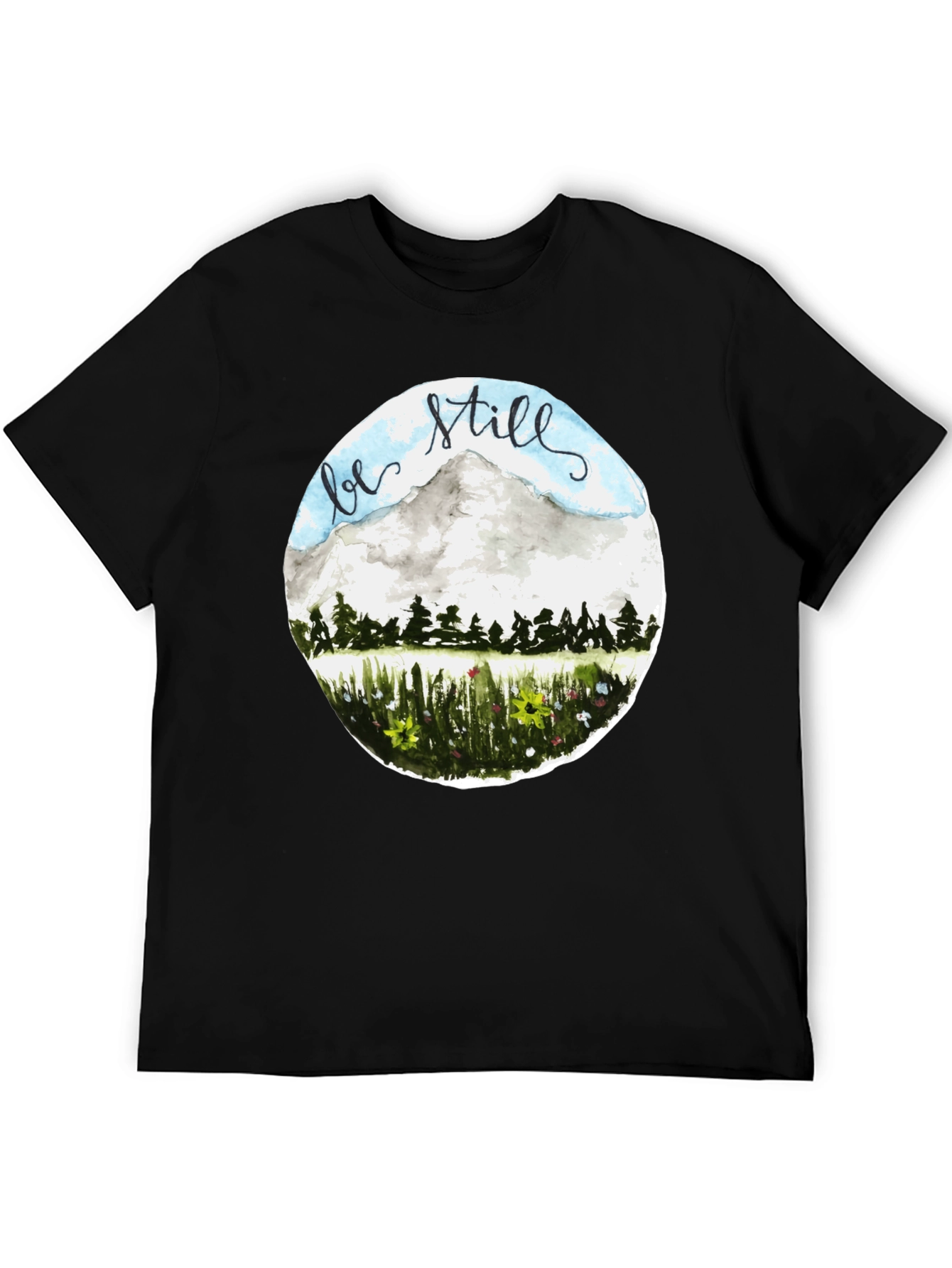 Be Still Mountain Graphic Tee