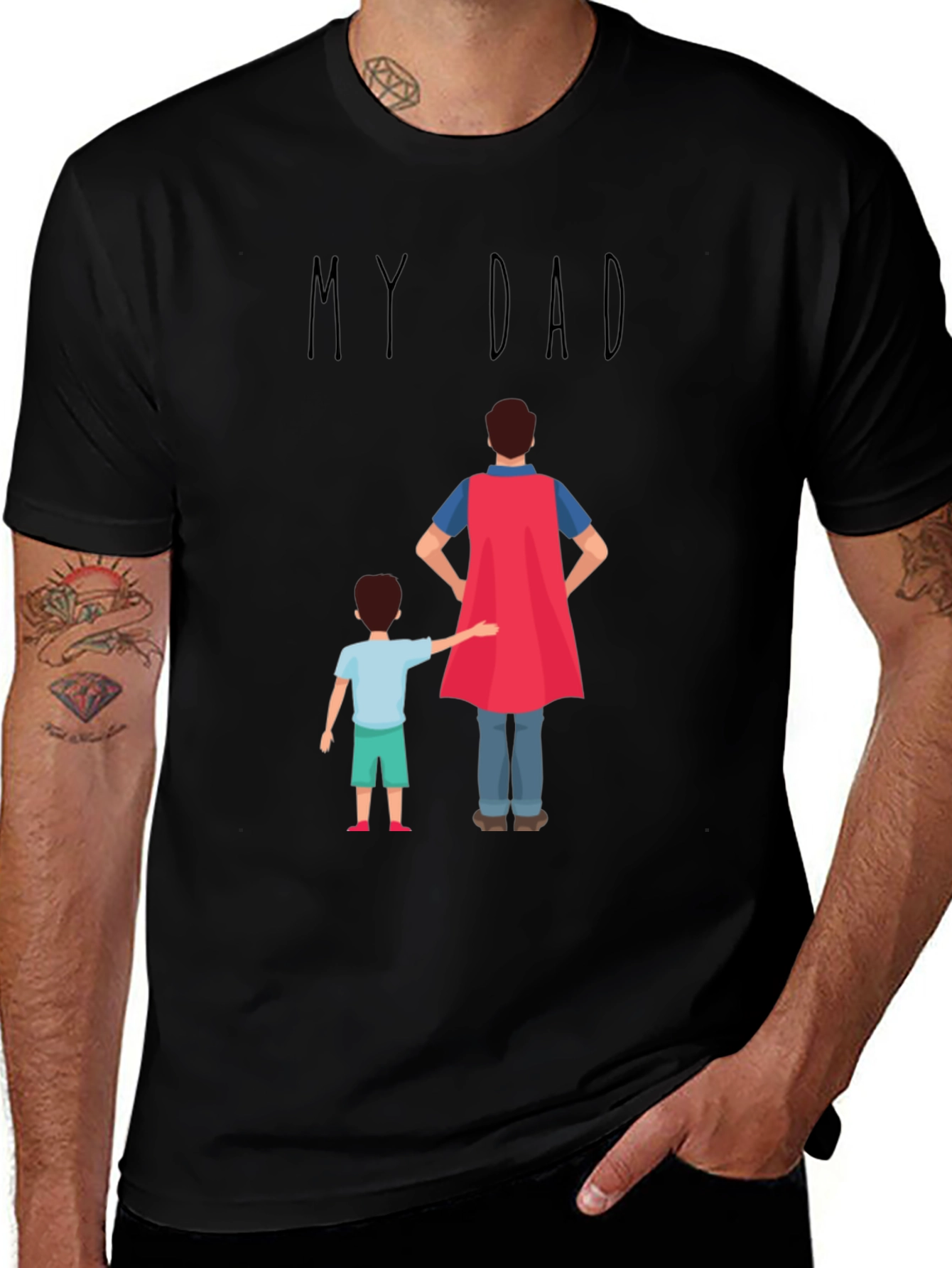 My Dad Superhero T-Shirt